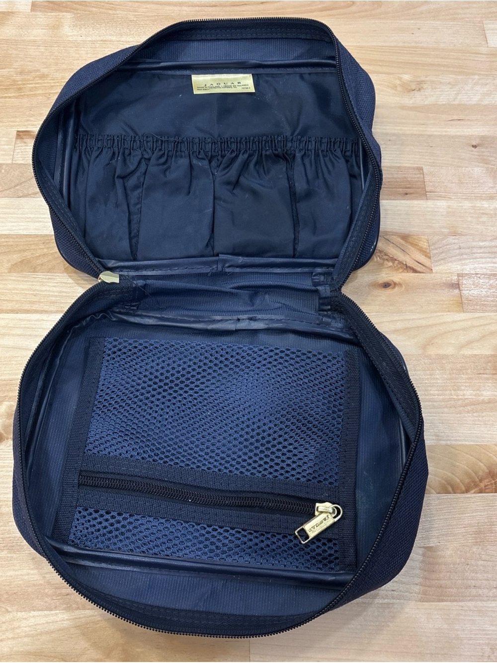 VTG JCPenney Jaguar Weekend Tweed Travel Tolietry Bag Carry On EC